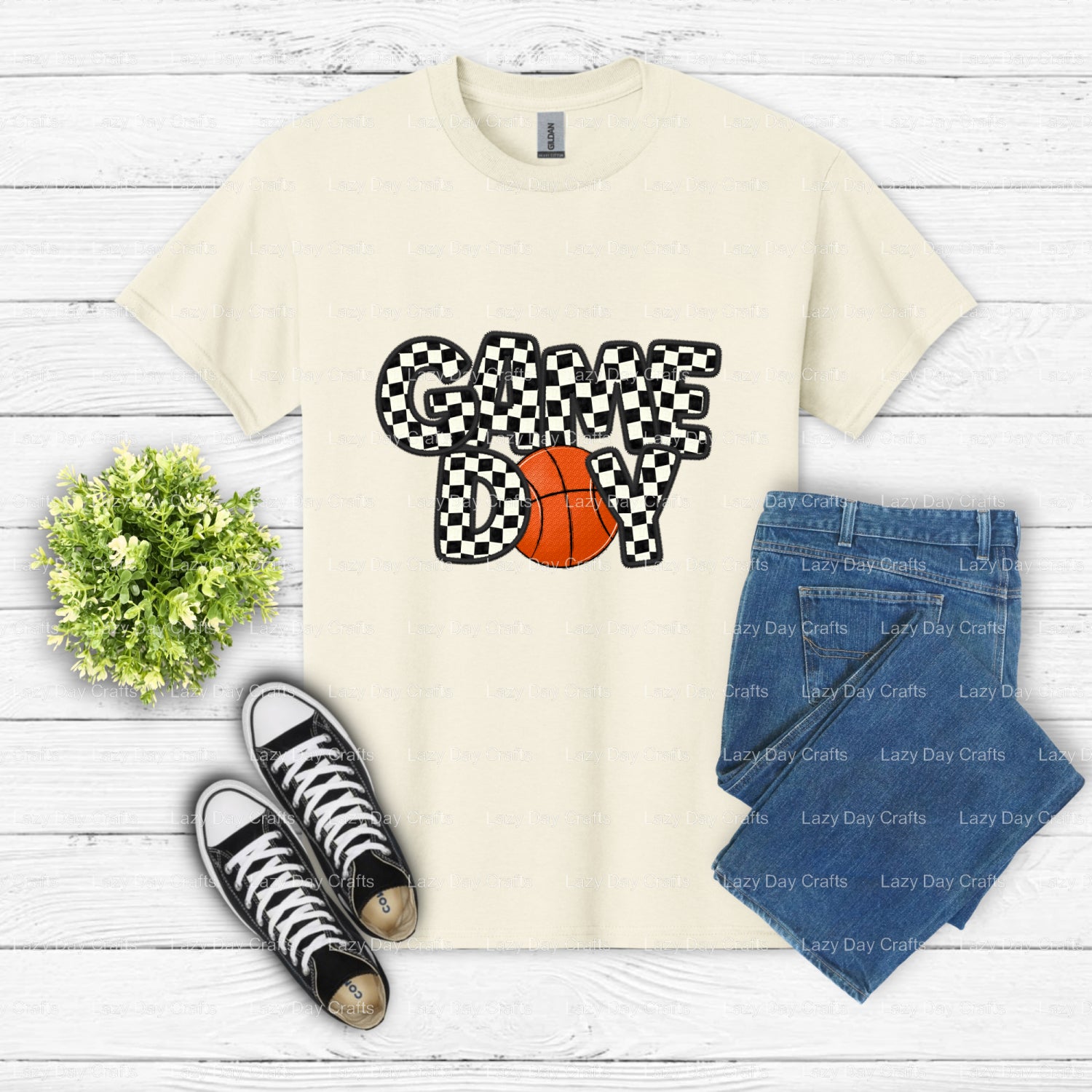 GAME DAY BASKETBALL – DTF Transfer (view 1 of 2) – by Lazy Day Crafts – DTF Transfers – DTF Transfers, Premade DTF