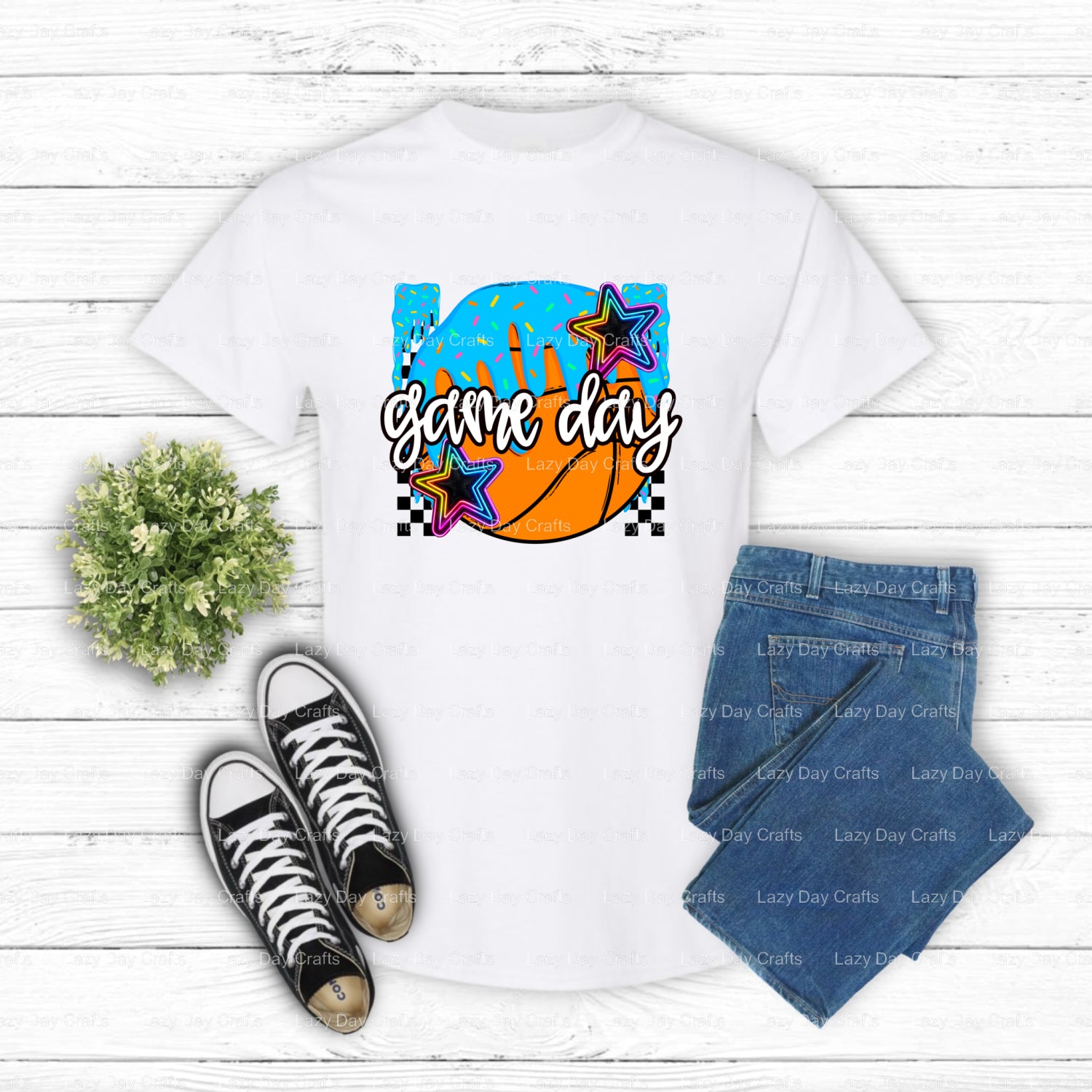 GAME DAY – Basketball DTF Transfer (view 1 of 2) – by Lazy Day Crafts – DTF Transfers – Basketball, DTF Transfers