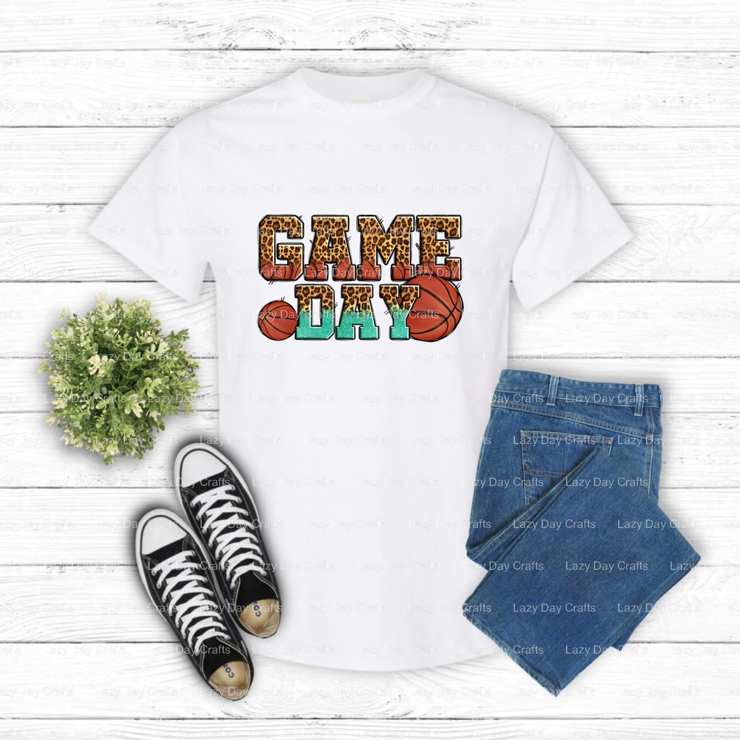 GAME DAY – Basketball DTF Transfer (view 1 of 2) – by Lazy Day Crafts – DTF Transfers – Basketball, DTF Transfers