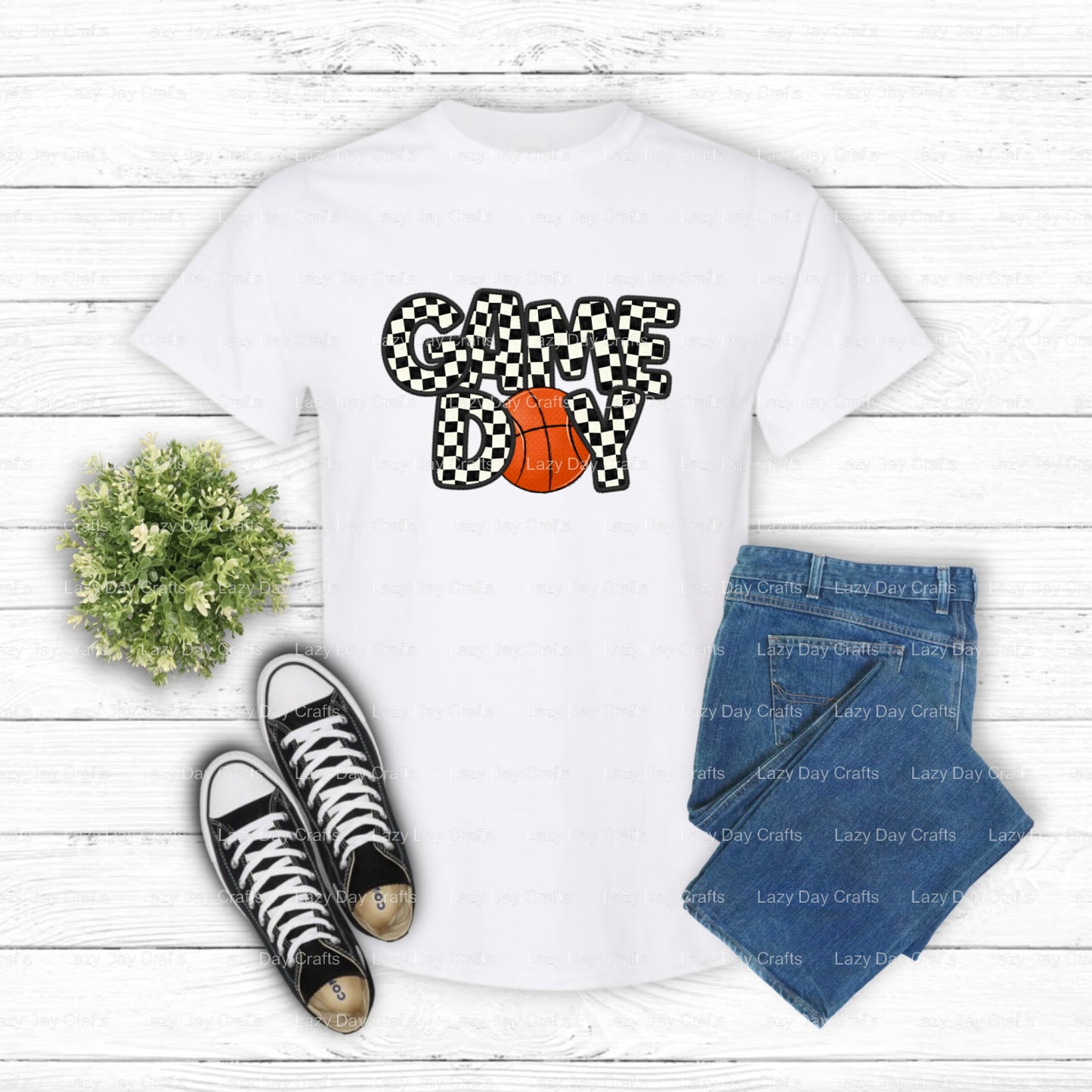 GAME DAY BASKETBALL – DTF Transfer (view 2 of 2) – by Lazy Day Crafts – DTF Transfers – DTF Transfers, Premade DTF