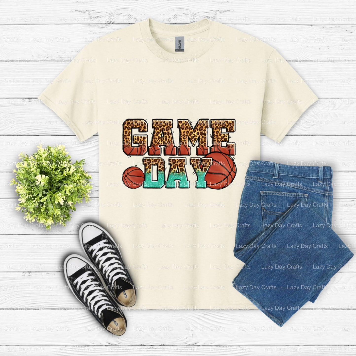 GAME DAY – Basketball DTF Transfer (view 2 of 2) – by Lazy Day Crafts – DTF Transfers – Basketball, DTF Transfers
