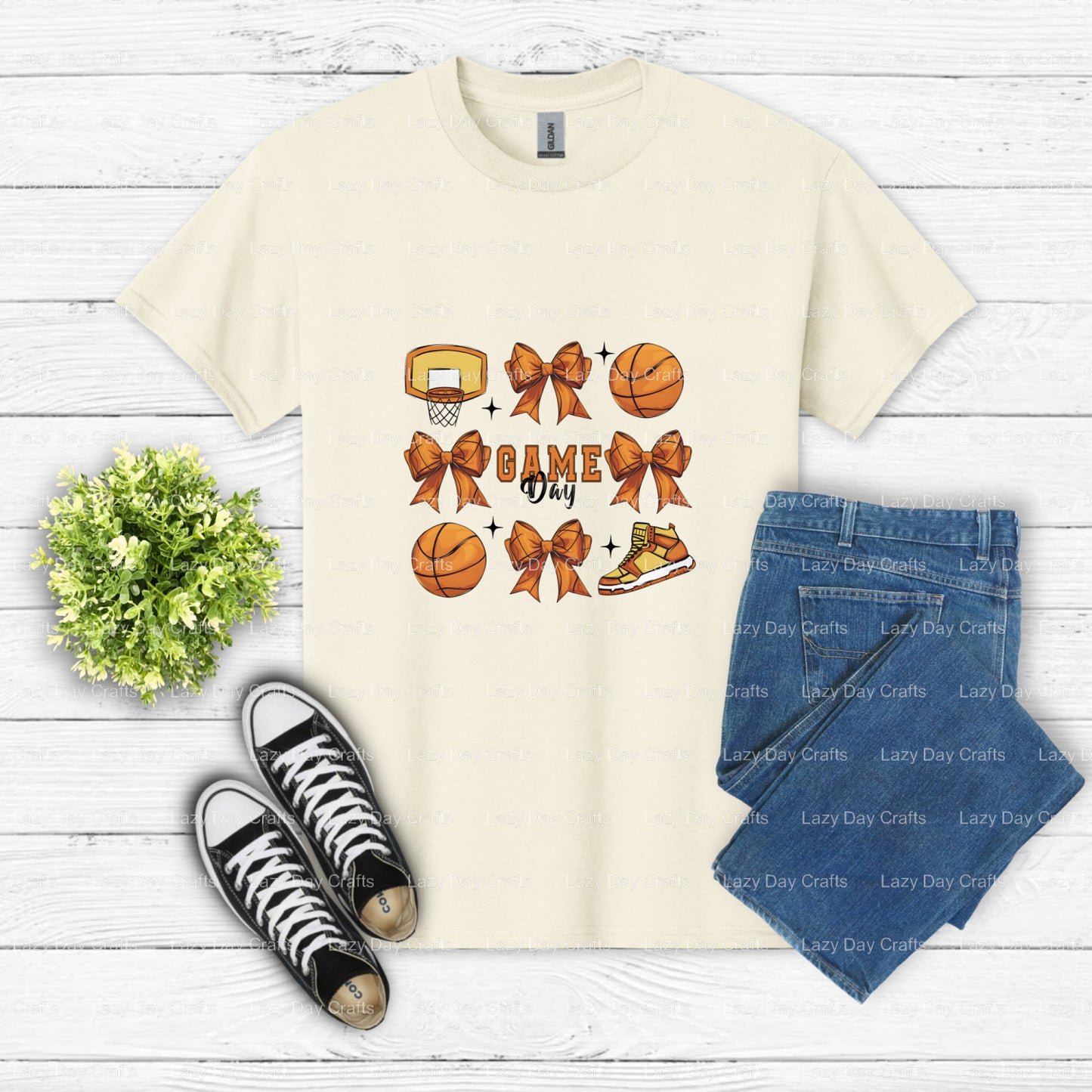 GAME DAY – Basketball DTF Transfer (view 2 of 2) – by Lazy Day Crafts – DTF Transfers – DTF Transfers, Premade DTF