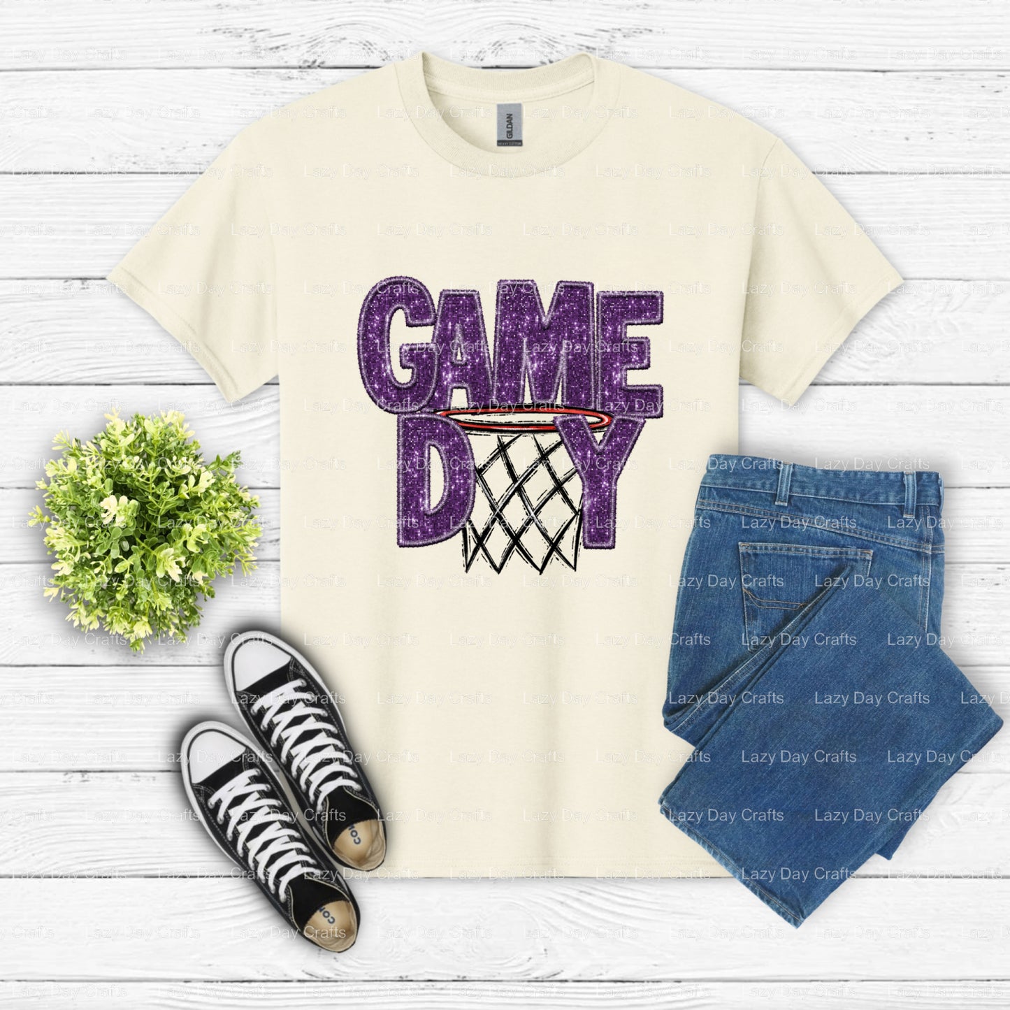 GAME DAY – Basketball DTF Transfer (view 2 of 2) – by Lazy Day Crafts – DTF Transfers – DTF Transfers, Premade DTF