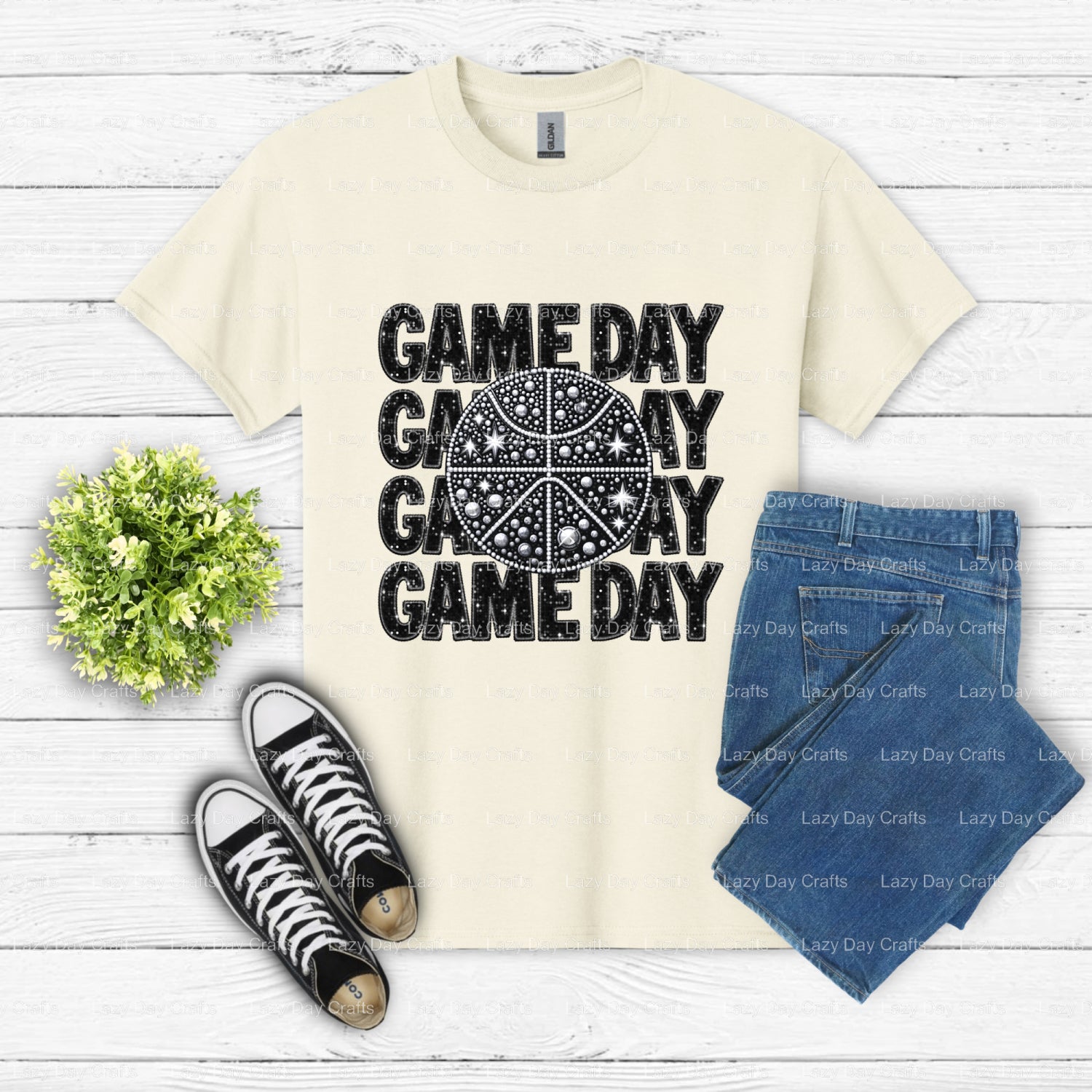 GAME DAY – Basketball DTF Transfer (view 2 of 2) – by Lazy Day Crafts – DTF Transfers – Basketball, DTF Transfers