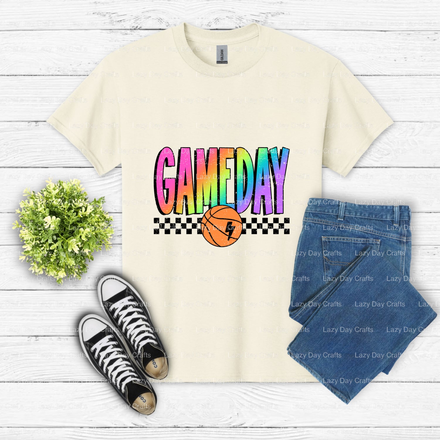 GAME DAY – Basketball DTF Transfer (view 2 of 2) – by Lazy Day Crafts – DTF Transfers – Basketball, DTF Transfers