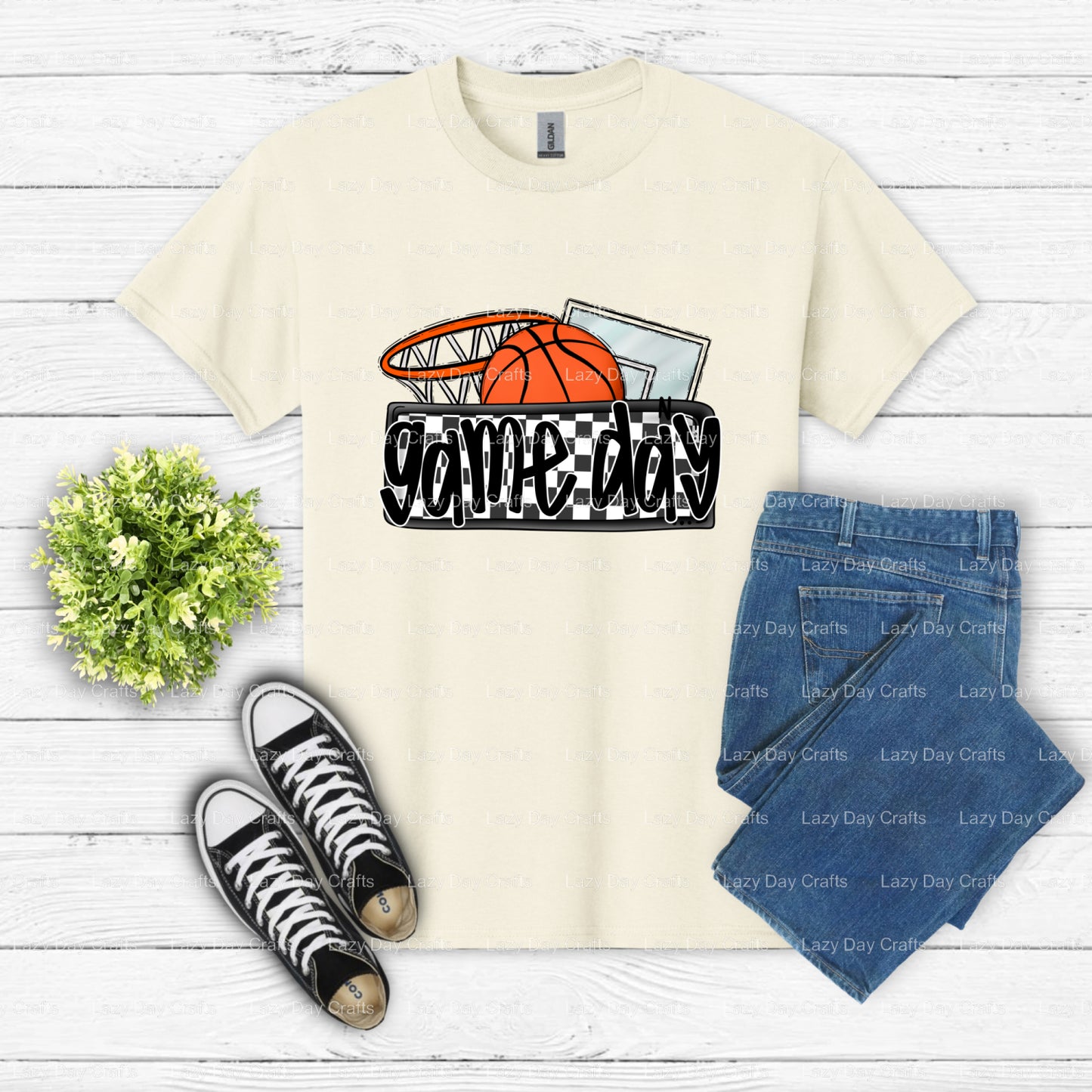 GAME DAY – Basketball DTF Transfer (view 2 of 2) – by Lazy Day Crafts – DTF Transfers – DTF Transfers, Premade DTF