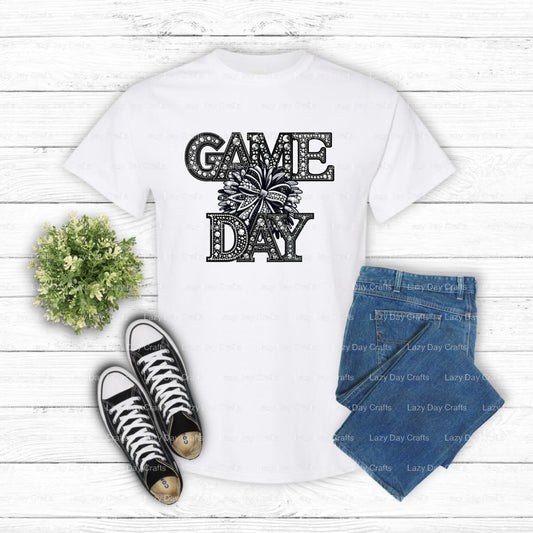 GAME DAY CHEER – Cheer DTF Transfer (view 1 of 2) – by Lazy Day Crafts – DTF Transfers – DTF Transfers, Premade DTF