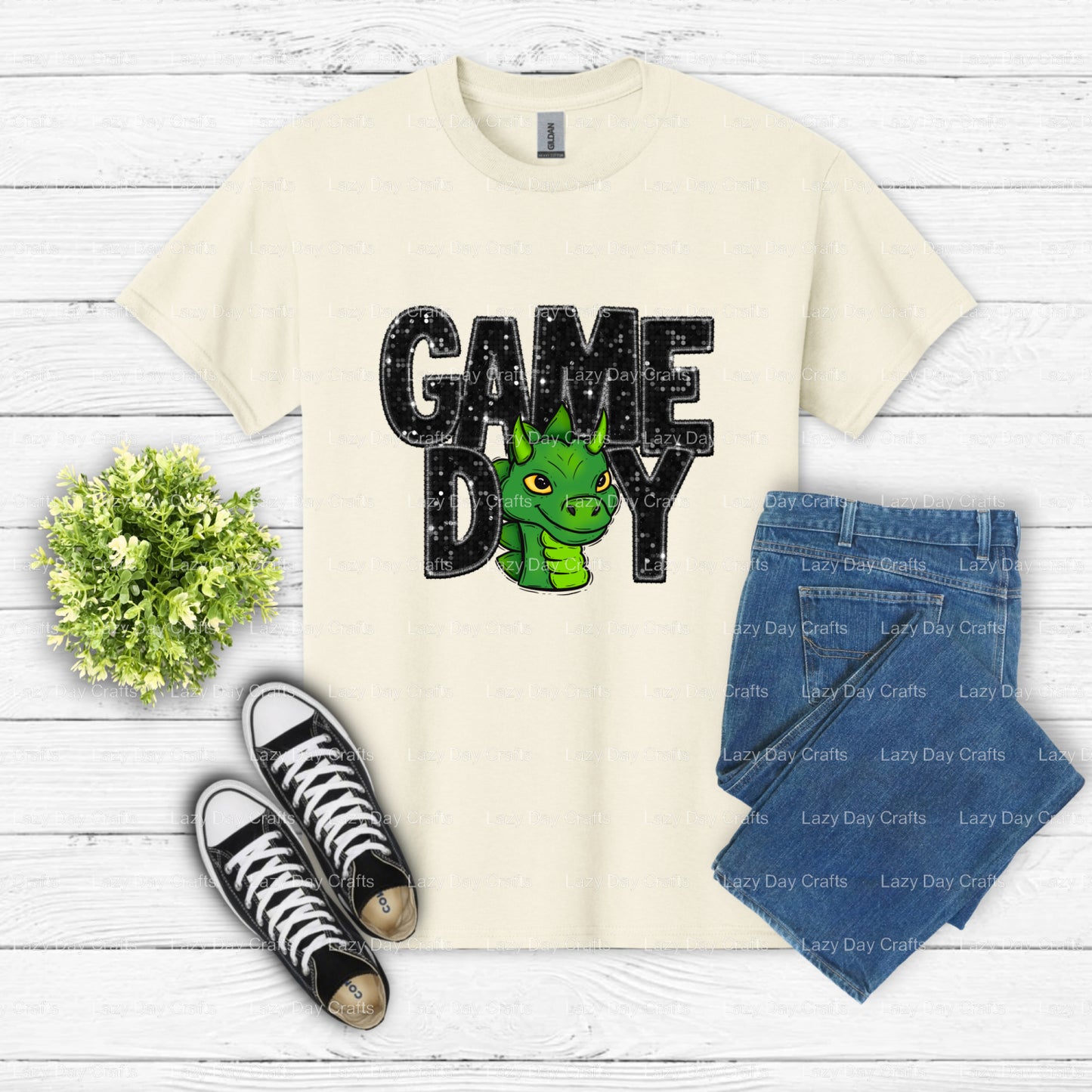 GAME DAY DRAGONS – School Mascot DTF Transfer (view 1 of 2) – by Lazy Day Crafts – DTF Transfers – School Mascot, DTF Tran...