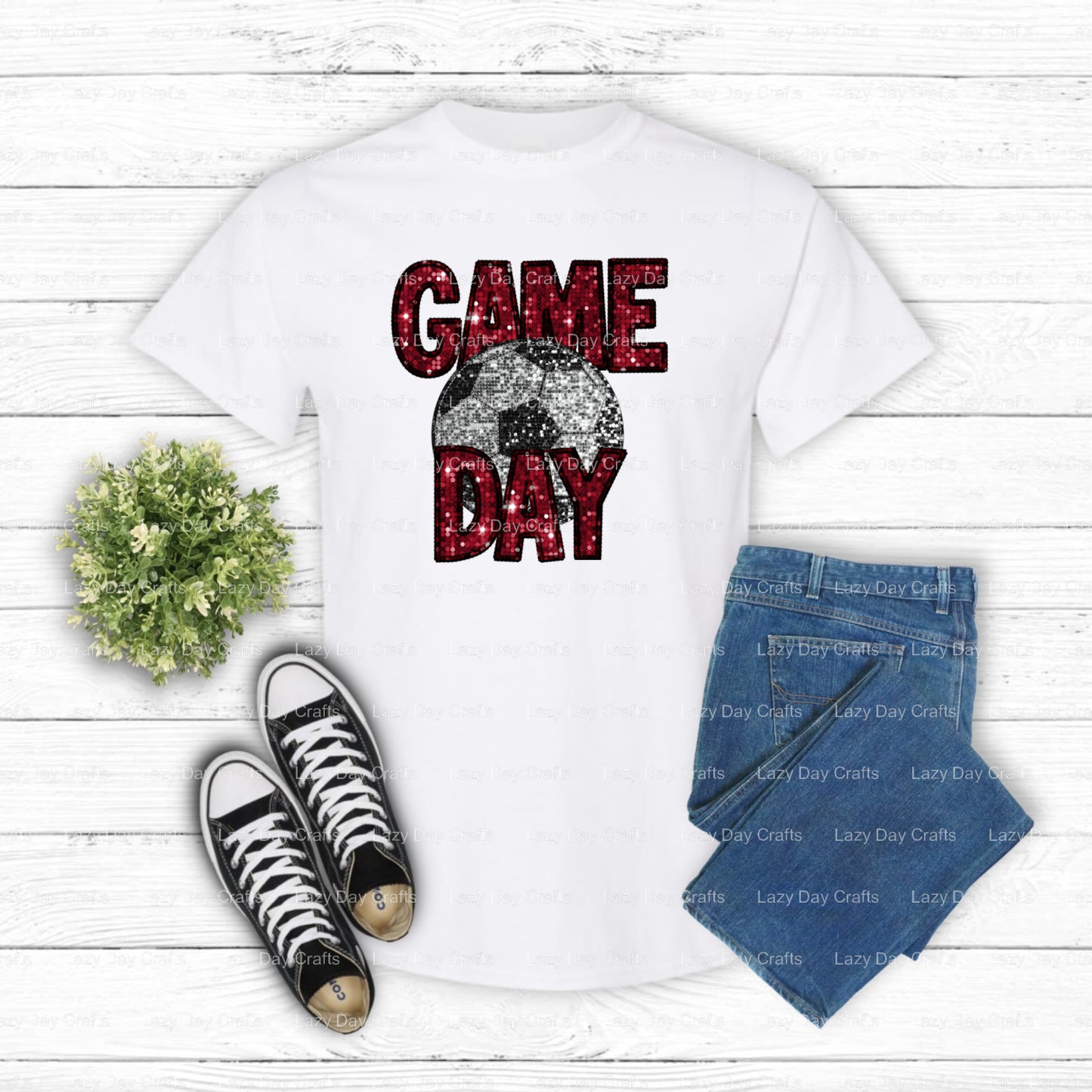 GAME DAY – Soccer DTF Transfer (view 2 of 2) – by Lazy Day Crafts – DTF Transfers – Soccer, DTF Transfers
