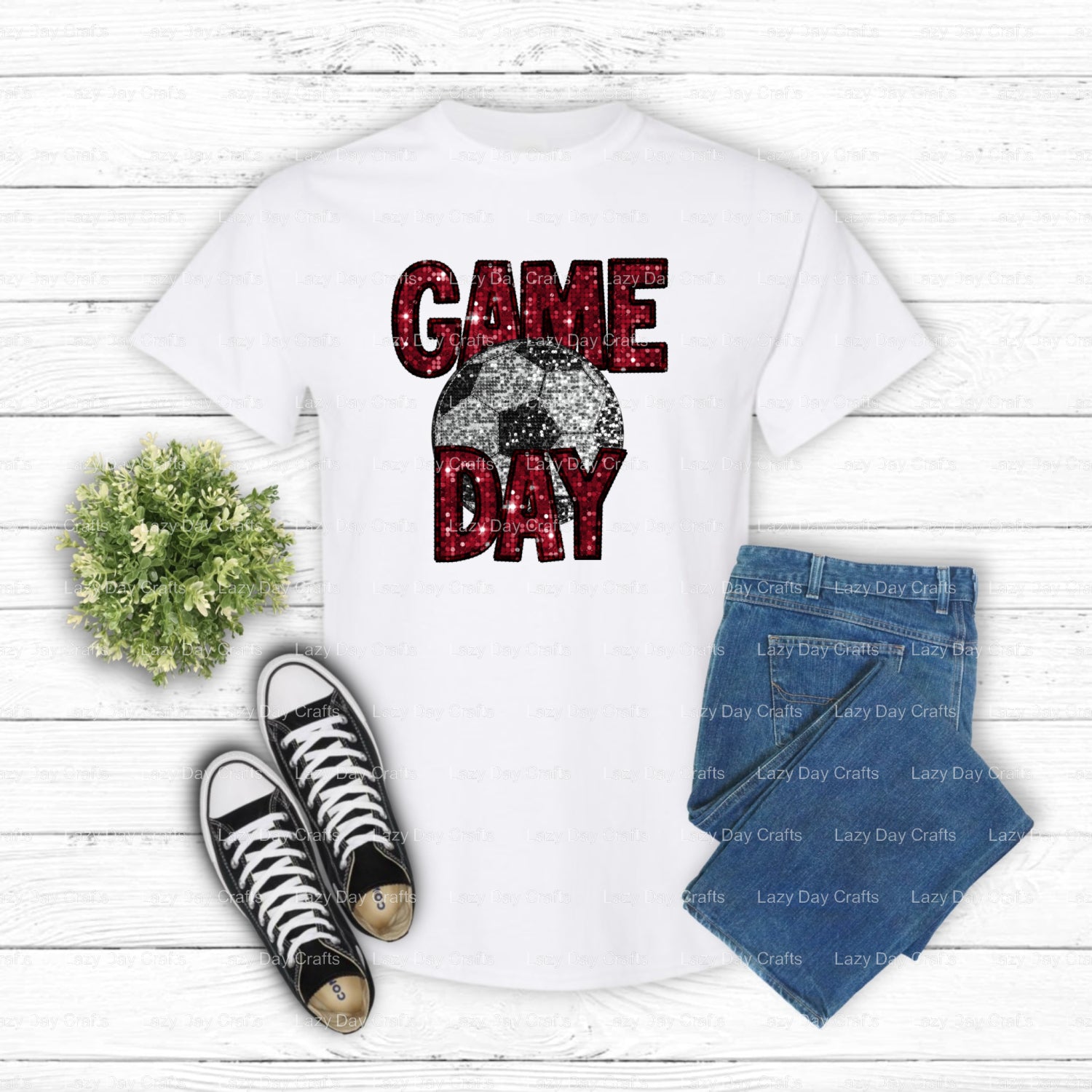 GAME DAY – Soccer DTF Transfer (view 2 of 2) – by Lazy Day Crafts – DTF Transfers – Soccer, DTF Transfers