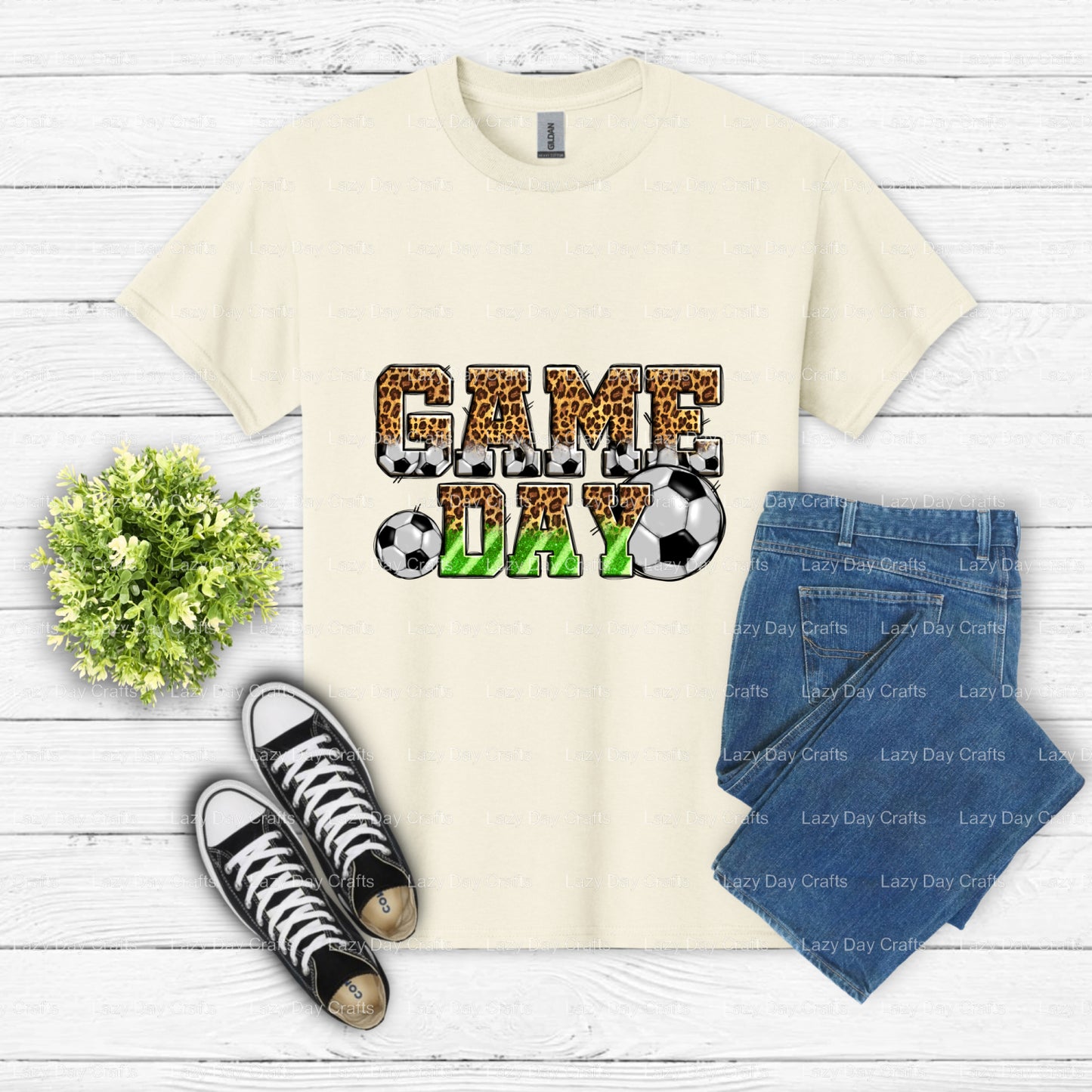 GAME DAY SOCCER MOM – DTF Transfer (view 2 of 2) – by Lazy Day Crafts – DTF Transfers – DTF Transfers, Premade DTF