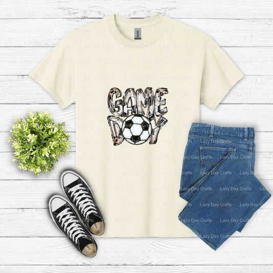 GAME DAY SOCCER – Ready to Press DTF Transfer (view 1 of 2) – by Lazy Day Crafts – DTF Transfers – DTF Transfers, custom a...