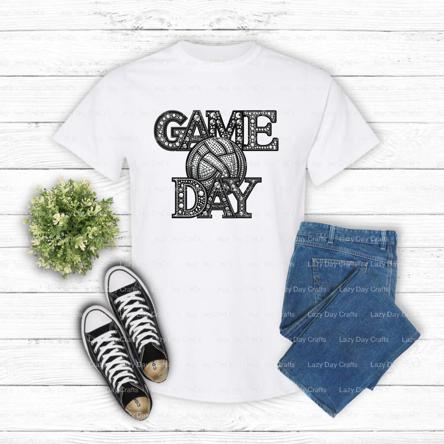 Game Day Volleyball – Volleyball DTF Transfer (view 2 of 2) – by Lazy Day Crafts – DTF Transfers – DTF Transfers, Premade DTF