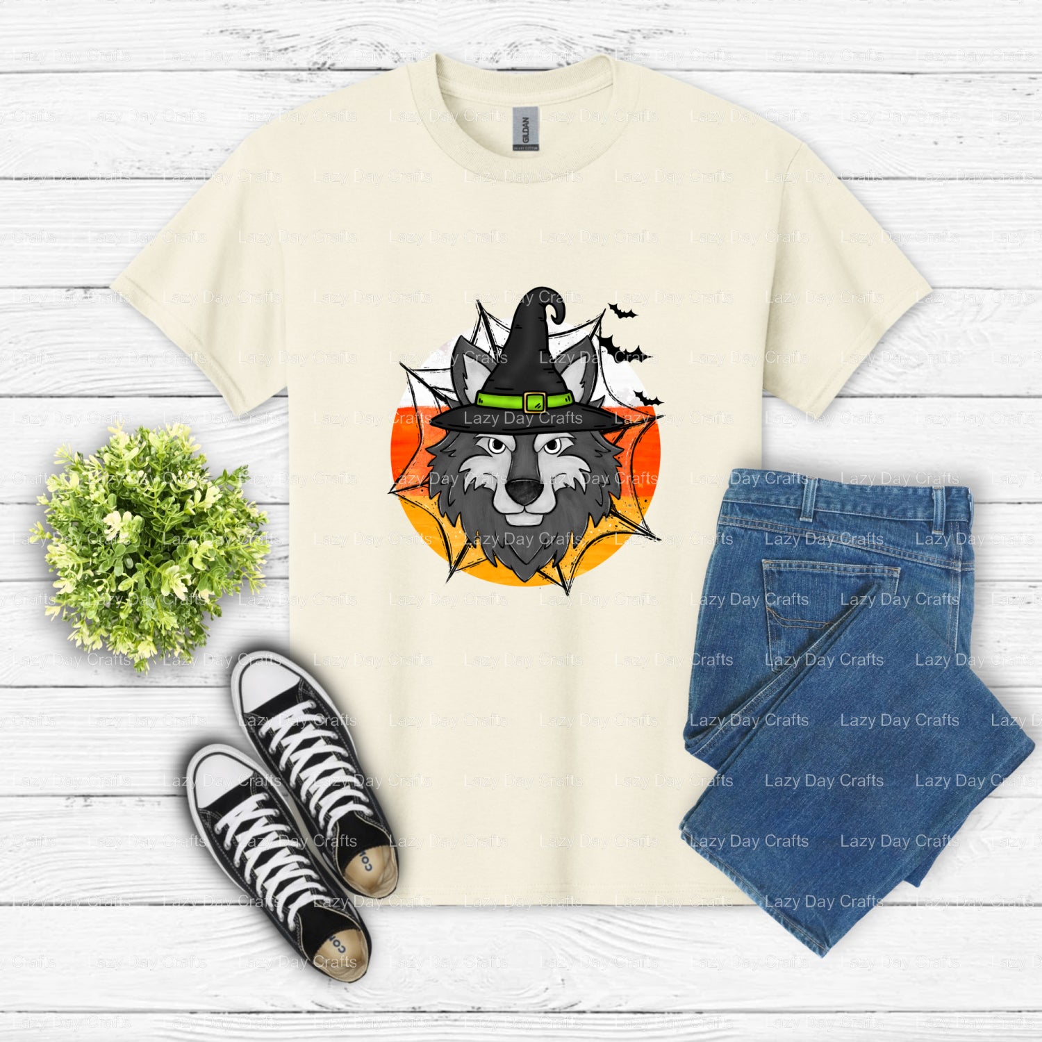 Geometric Wolf Head – School Spirit DTF Transfer (view 2 of 2) – by Lazy Day Crafts – DTF Transfers – DTF Transfers, Prema...