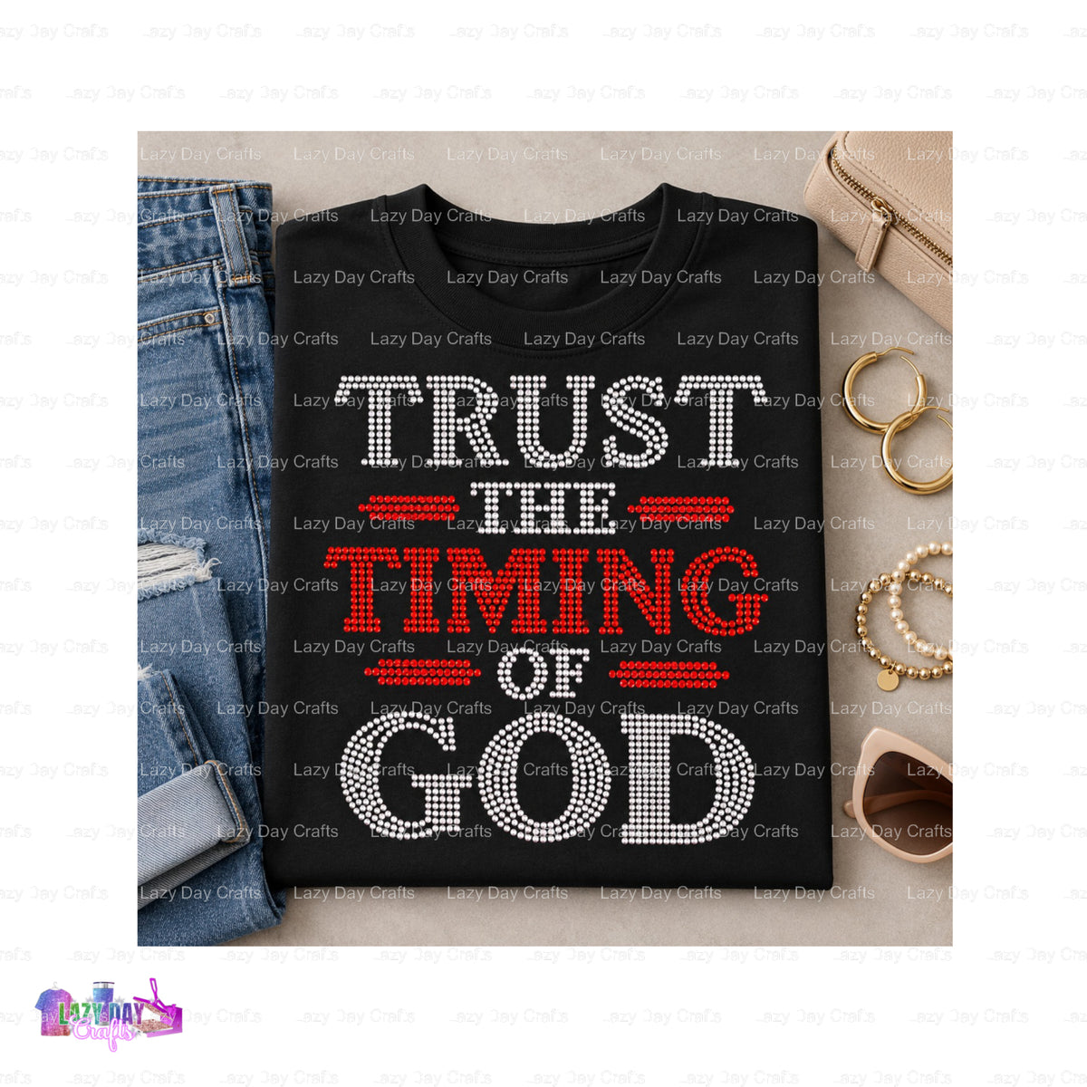 GOOD VIBES – Custom Apparel Spangle Transfer – by Lazy Day Crafts – Spangle Transfers – Spangle Transfers, custom apparel