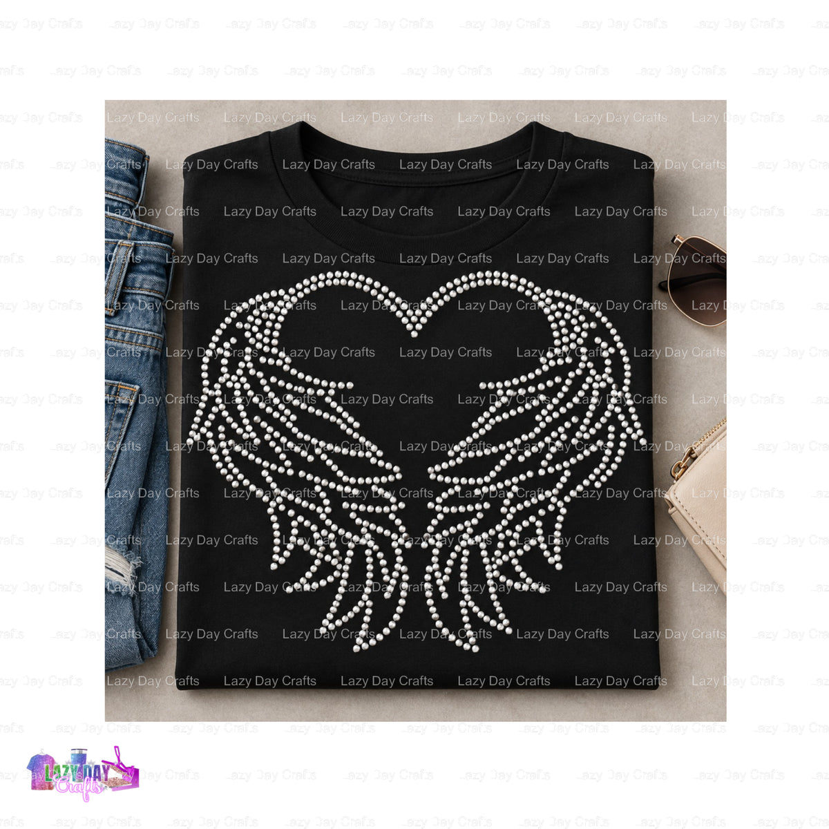 GOOD VIBES ONLY – Spangle Transfers DTF Transfer – by Lazy Day Crafts – Spangle Transfers, custom apparel