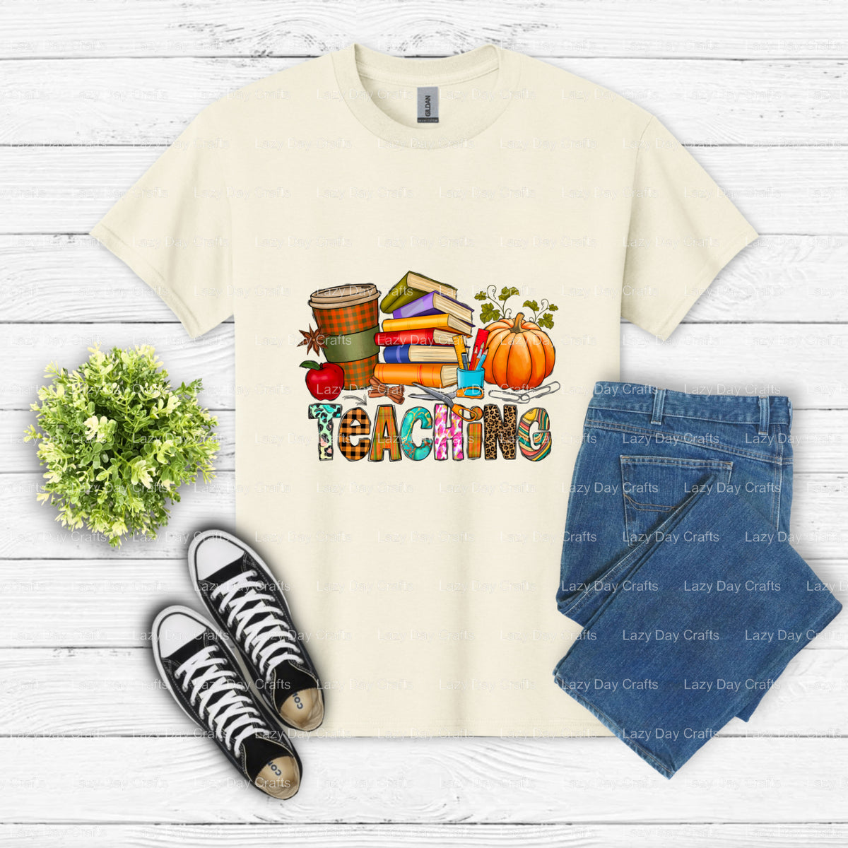 Grateful Thankful Blessed – DTF Transfer (view 2 of 2) – by Lazy Day Crafts – DTF Transfers – DTF Transfers, custom apparel