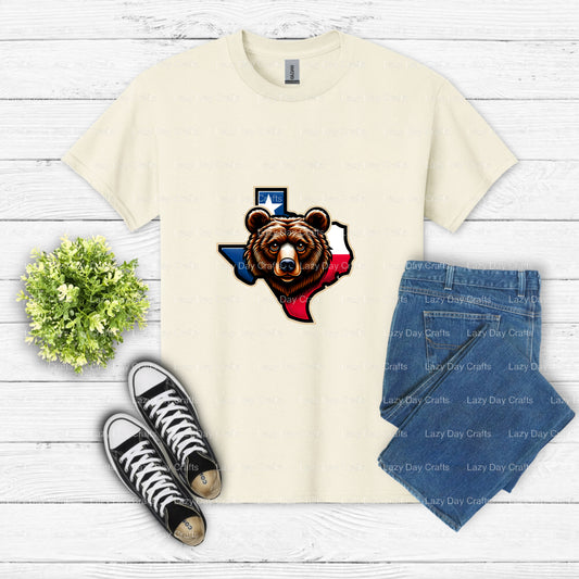 Green & Gold Bear Mascot '00' – School Spirit DTF Transfer (view 1 of 2) – by Lazy Day Crafts – DTF Transfers – School Mas...
