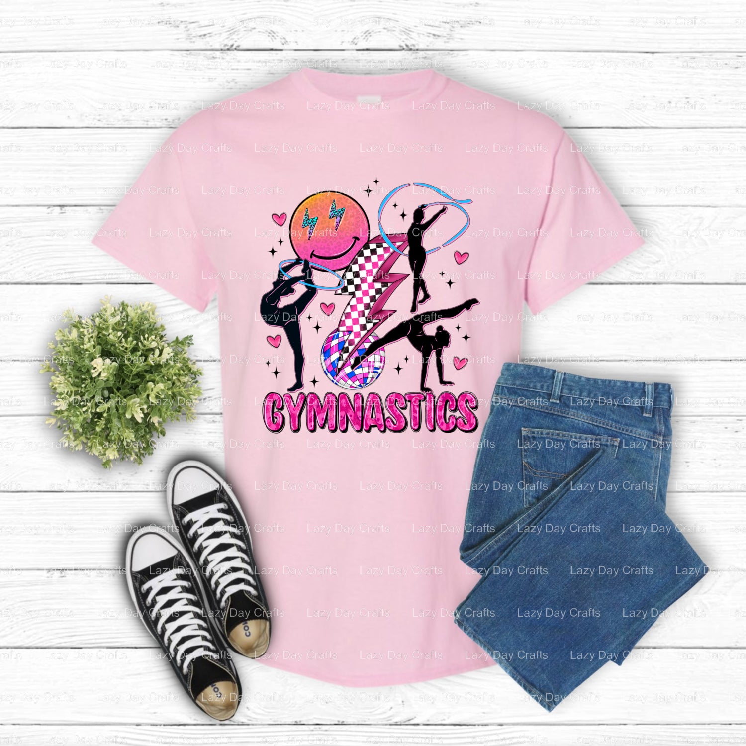 Gymnastics – Gymnastics DTF Transfer (view 2 of 2) – by Lazy Day Crafts – DTF Transfers – Gymnastics, DTF Transfers