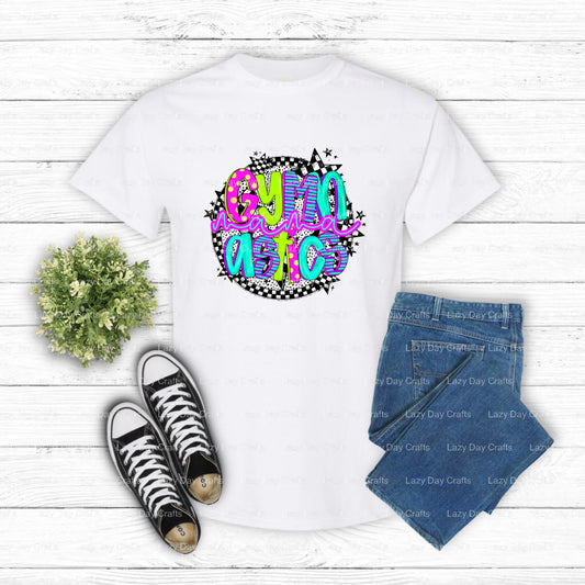 GYMNASTICS MAMA – Gymnastics DTF Transfer (view 1 of 2) – by Lazy Day Crafts – DTF Transfers – Gymnastics, DTF Transfers