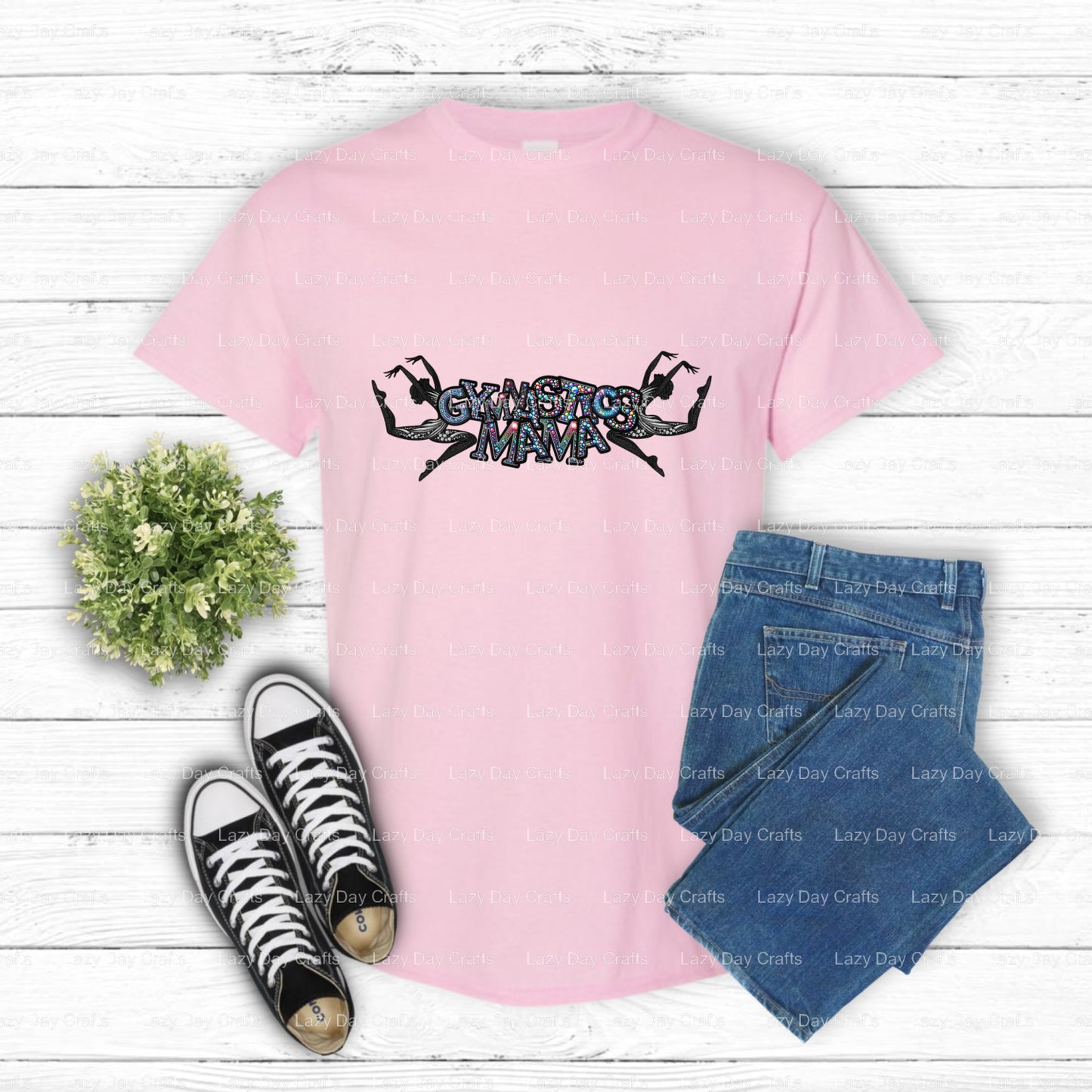 GYMNASTICS MAMA – Gymnastics DTF Transfer (view 2 of 2) – by Lazy Day Crafts – DTF Transfers – Gymnastics, DTF Transfers