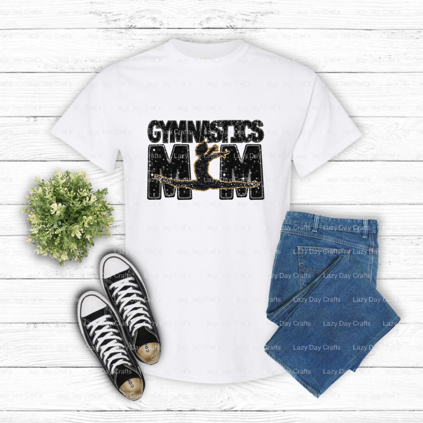 Gymnastics Mom – Gymnastics DTF Transfer (view 1 of 2) – by Lazy Day Crafts – DTF Transfers – Gymnastics, DTF Transfers