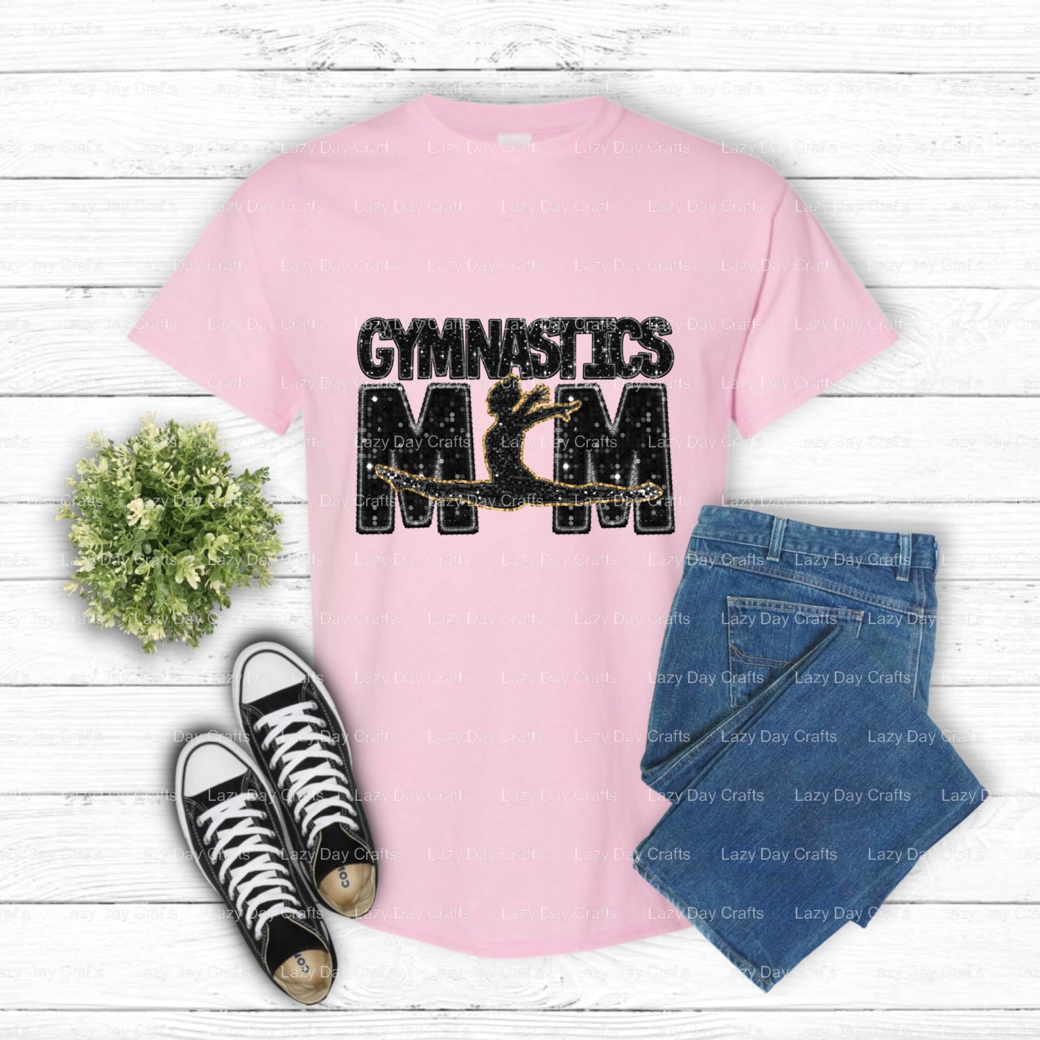 Gymnastics Mom – Gymnastics DTF Transfer (view 2 of 2) – by Lazy Day Crafts – DTF Transfers – Gymnastics, DTF Transfers