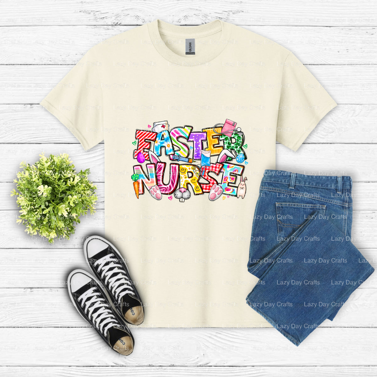 Happy Easter Nurse – Nurse DTF Transfer (view 2 of 2) – by Lazy Day Crafts – DTF Transfers – Nurse, DTF Transfers