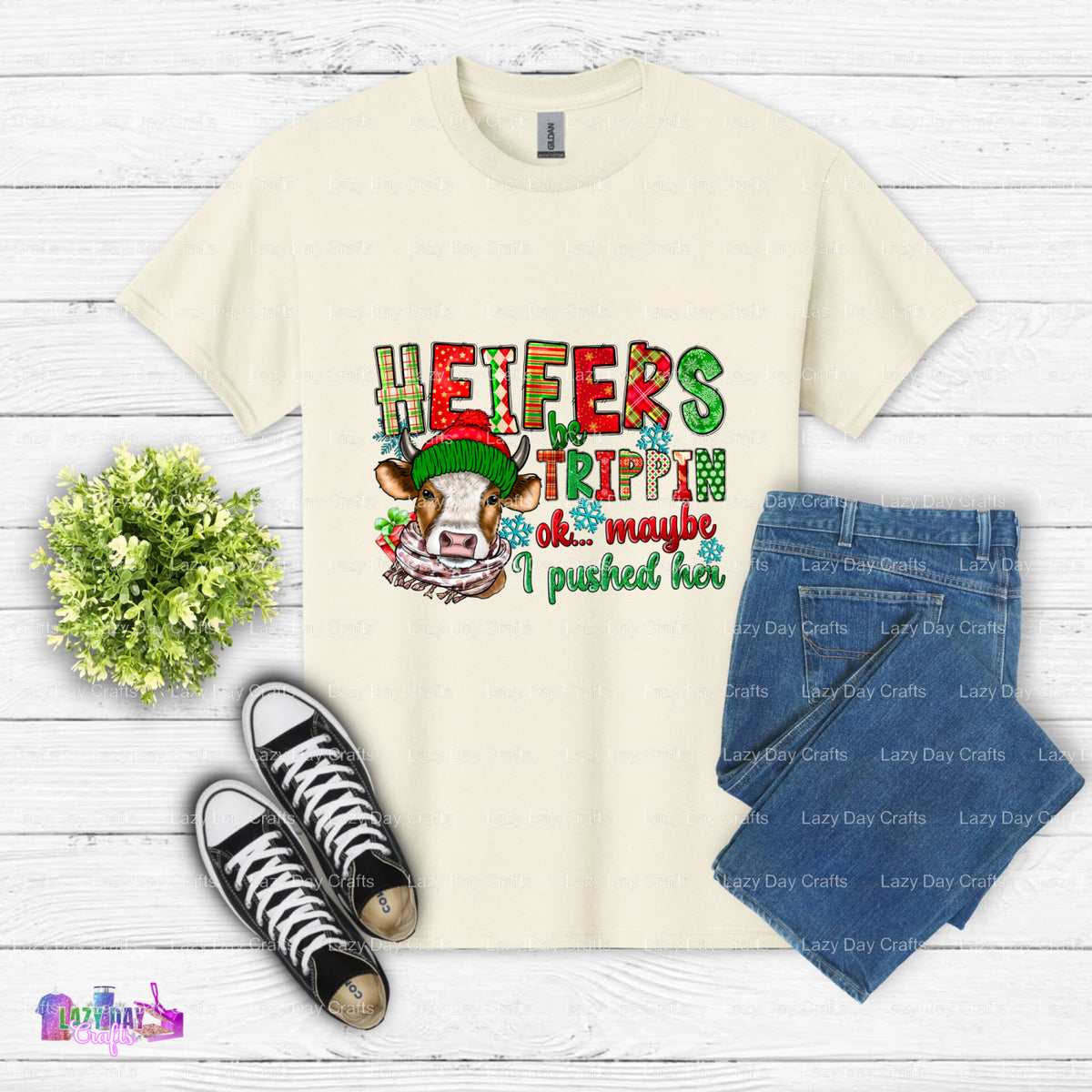 HEIFERS BE TRIPPIN' – DTF Transfer (view 2 of 2) – by Lazy Day Crafts – DTF Transfers – DTF Transfers, Premade DTF