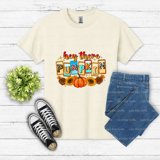 Hey there pumpkin – DTF Transfer (view 1 of 2) – by Lazy Day Crafts – DTF Transfers – DTF Transfers, custom apparel