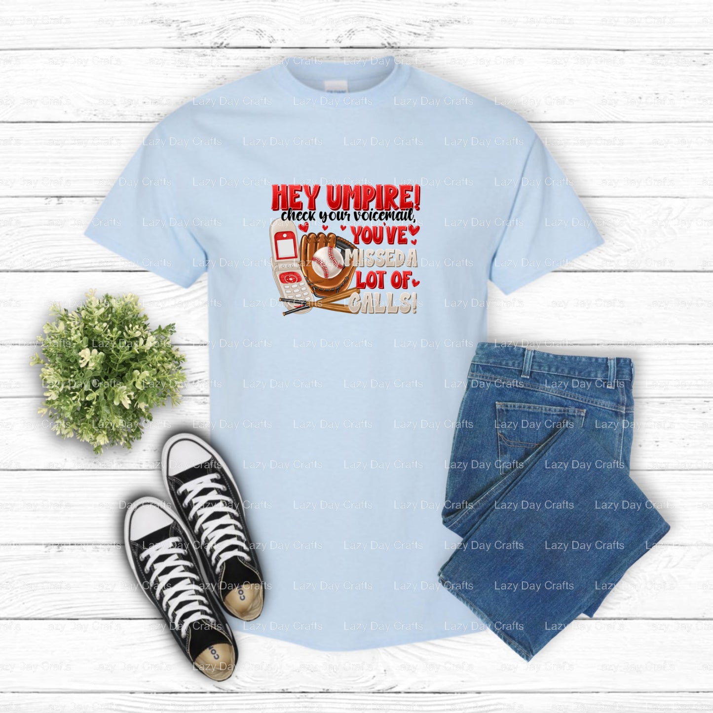 Hey Umpire! Check! You've Missed a Lot Of Calls – Baseball DTF Transfer (view 1 of 2) – by Lazy Day Crafts – DTF Transfers...