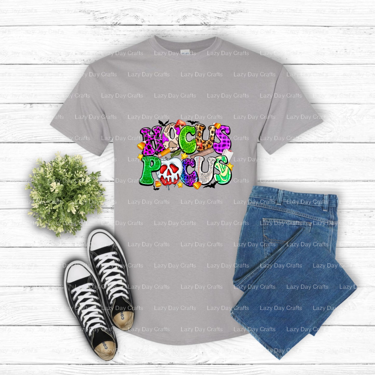Hocus Pocus Teacher – DTF Transfer (view 2 of 2) – by Lazy Day Crafts – DTF Transfers – DTF Transfers, Premade DTF
