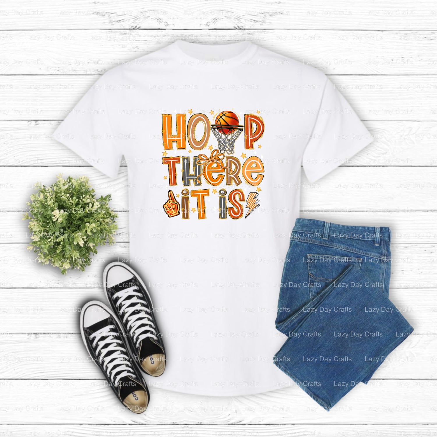 HOOP THERE IT IS – Basketball DTF Transfer (view 1 of 2) – by Lazy Day Crafts – DTF Transfers – DTF Transfers, Premade DTF