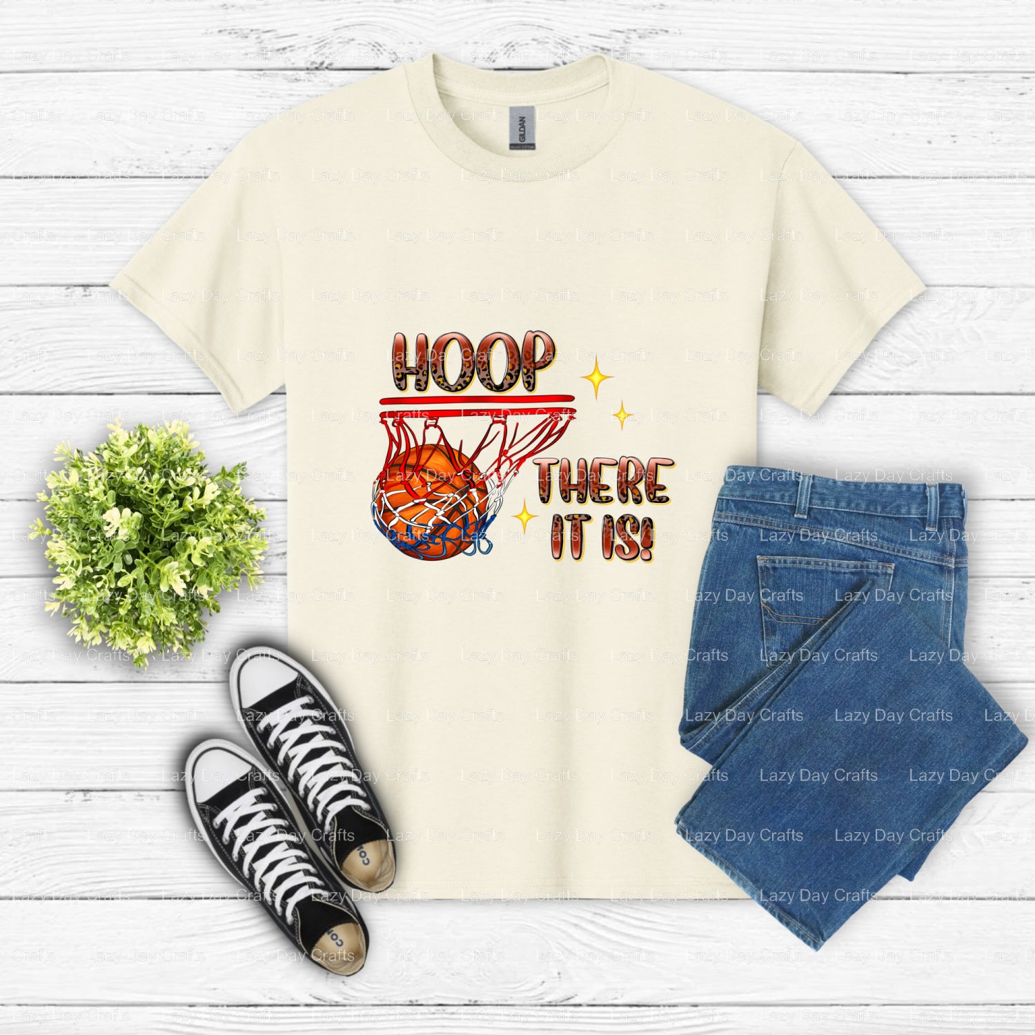 HOOP THERE IT IS! – Basketball DTF Transfer (view 2 of 2) – by Lazy Day Crafts – DTF Transfers – Basketball, DTF Transfers