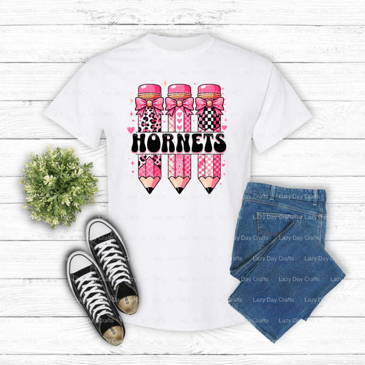 Hornet Mascot – School Spirit DTF Transfer (view 1 of 2) – by Lazy Day Crafts – DTF Transfers – School Mascot DTF, Apparel...