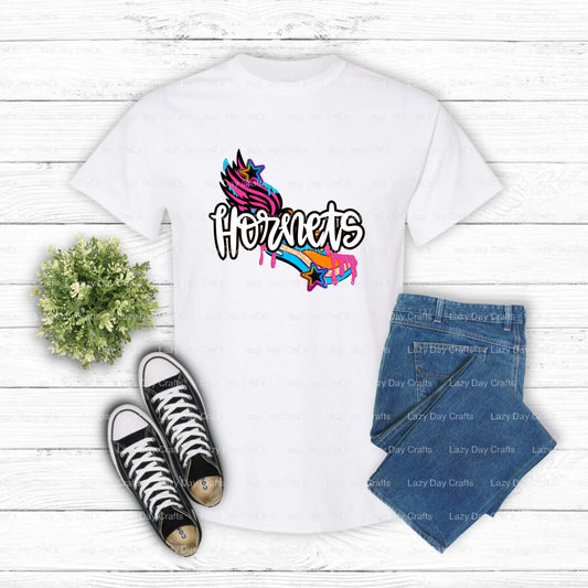 Hornet School Mascot – DTF Transfer (view 1 of 2) – by Lazy Day Crafts – DTF Transfers – School Mascot, DTF Transfers
