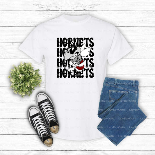 Hornets Basketball Mascot – School Spirit DTF Transfer (view 1 of 2) – by Lazy Day Crafts – DTF Transfers – School Mascot,...