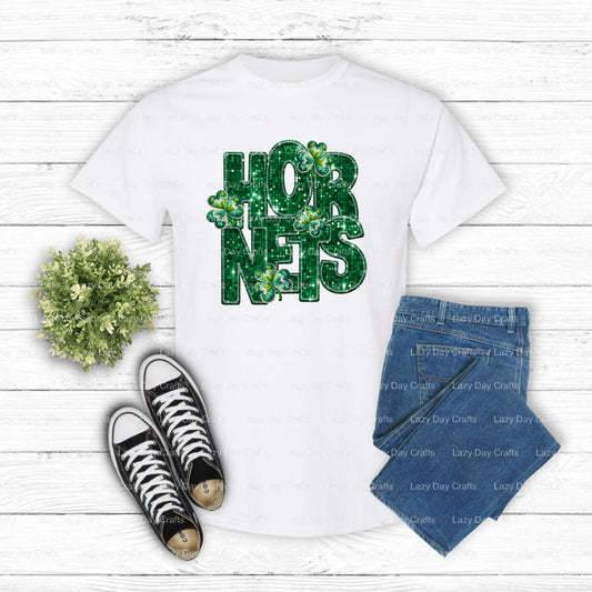 Hornets Mascot – School Spirit DTF Transfer (view 1 of 2) – by Lazy Day Crafts – DTF Transfers – School Mascot, DTF Transfer