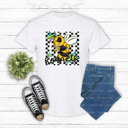 Hornets Mascot School Spirit DTF Transfer (view 1 of 2) – by Lazy Day Crafts – DTF Transfers – School Mascot, Apparel Deco...