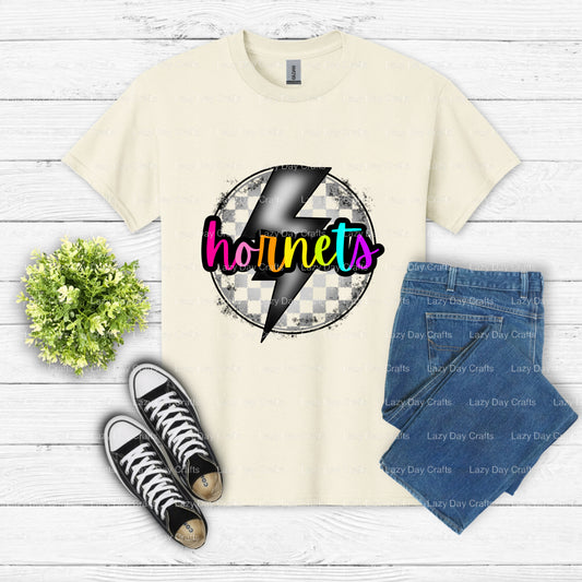 Hornets Mascot – School Spirit DTF Transfer (view 1 of 2) – by Lazy Day Crafts – DTF Transfers – School Mascot Apparel, DT...