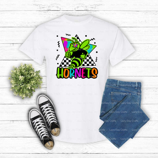 Hornets Mascot – School Spirit DTF Transfer (view 1 of 2) – by Lazy Day Crafts – DTF Transfers – School Mascot, Ready to P...