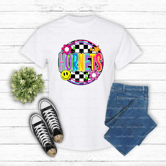 Hornets Mascot – School Spirit DTF Transfer (view 1 of 2) – by Lazy Day Crafts – DTF Transfers – School Mascot, Premade DTF