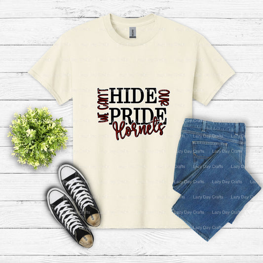 HORNETS PRIDE – School Mascot DTF Transfer (view 1 of 2) – by Lazy Day Crafts – DTF Transfers – School Mascot, DTF Transfers