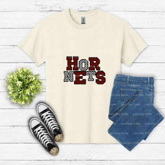 HORNETS School Mascot – DTF Transfer (view 1 of 2) – by Lazy Day Crafts – DTF Transfers – School Mascot, Apparel Crafts