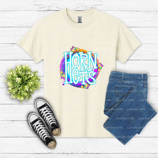 HORNETS – School Mascot DTF Transfer (view 1 of 2) – by Lazy Day Crafts – DTF Transfers – School Mascot, DTF Transfers