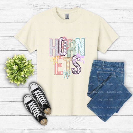 HORNETS – School Mascot DTF Transfer (view 1 of 2) – by Lazy Day Crafts – DTF Transfers – School Mascot, School Spirit