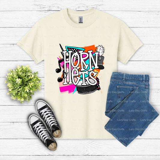 HORNETS School Mascot – School Spirit DTF Transfer (view 1 of 2) – by Lazy Day Crafts – DTF Transfers – School Mascot, App...