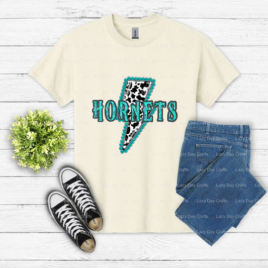 Hornets School Mascot Spirit DTF Transfer (view 1 of 2) – by Lazy Day Crafts – DTF Transfers – School Mascot, DTF Transfers