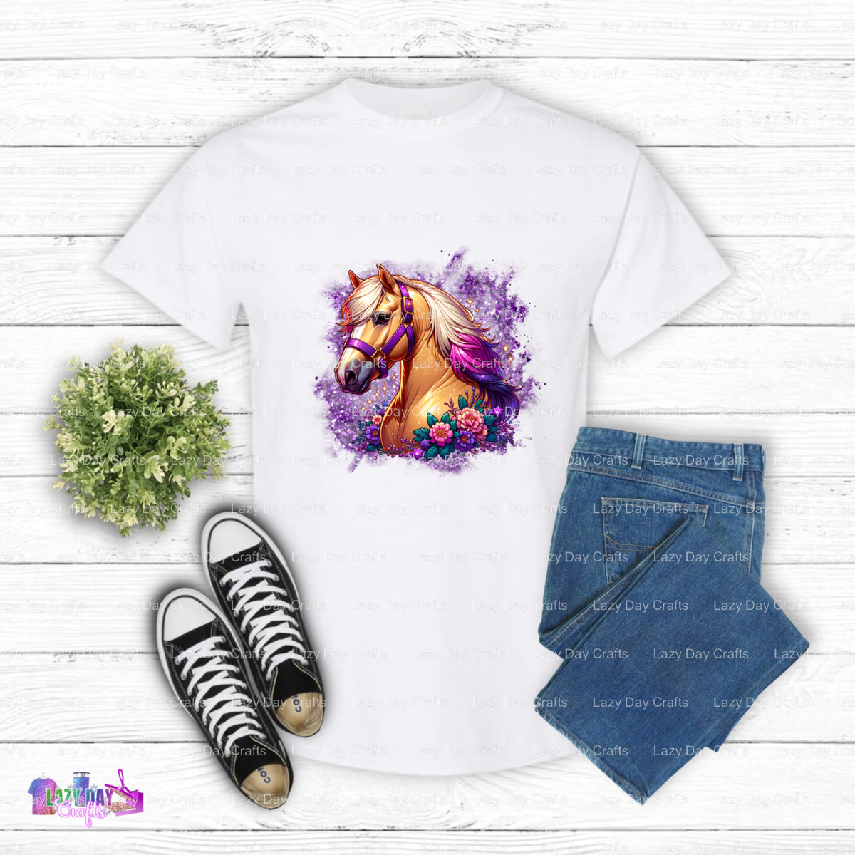 Horse – DTF Transfer (view 1 of 2) – by Lazy Day Crafts – DTF Transfers – DTF Transfers, Premade DTF