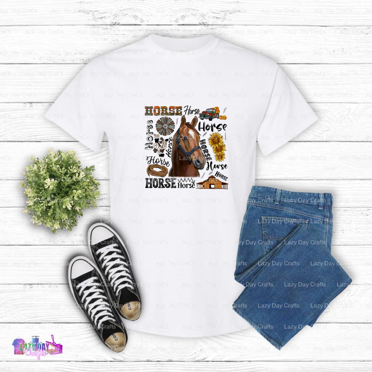 Horse Head – Horses DTF Transfer (view 1 of 2) – by Lazy Day Crafts – DTF Transfers – DTF Transfers, Premade DTF
